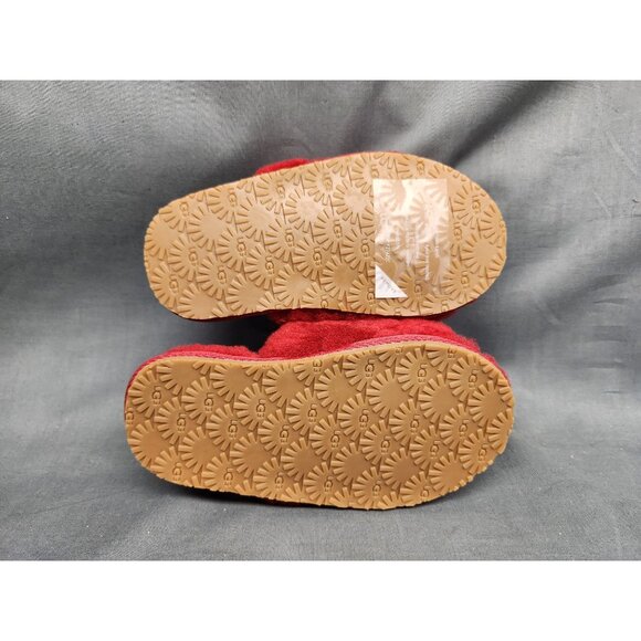 UGG Australia Toddlers Fluff Yeah Slippers Slides Red Size 10 NEW NO BOX! - Picture 9 of 9